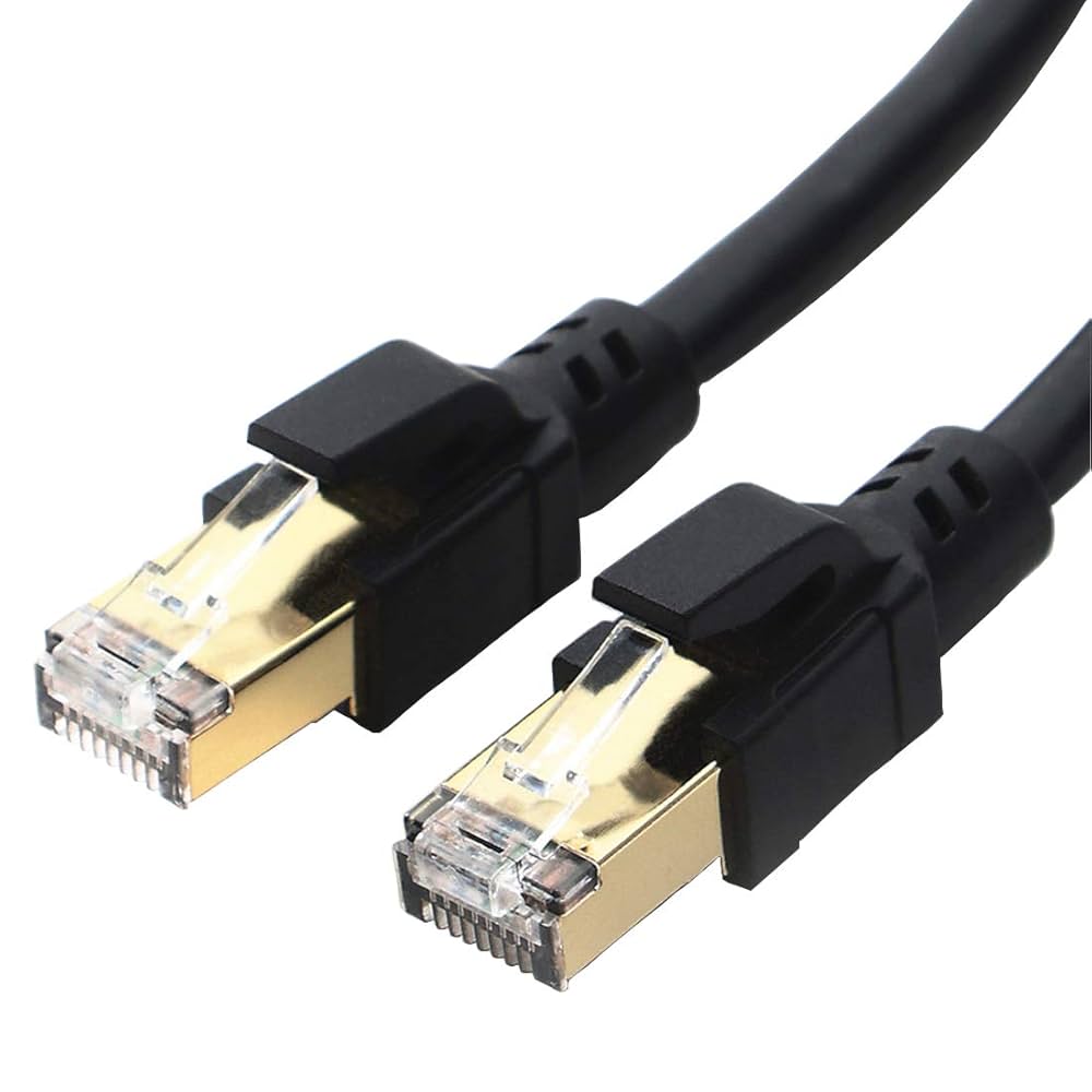 CAT8 LANケーブル 8m フラット 40Gbps/2000MHz LANケーブル CAT8準拠 40Gbps 2000MHz 【フラットタイプ】 | 4